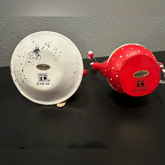 Mary Engelbreit Red and White Peppermint Tea Set - Picture 6 of 14